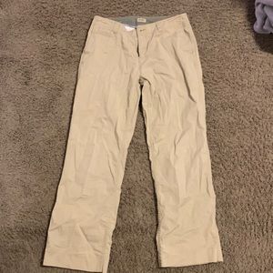 Low rise, tan, Eddie Bauer Pants